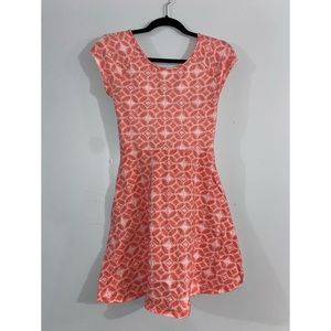 Orange Patterned Dress